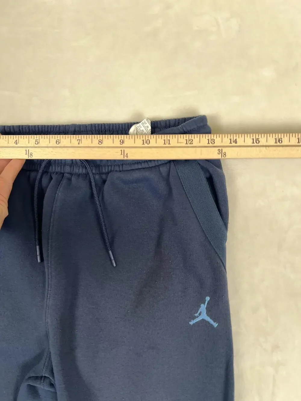 Jordan Sweatpants Youth XL Blue Fleece Joggers Jumpman 23 Graphic Basketball